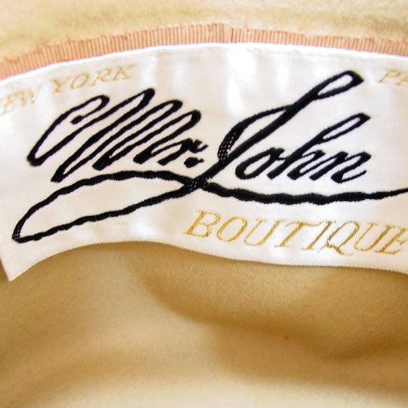 MALLORY/Stetson Cravenette Vintage Camel Fur Felt Fedora Hat - Picture 7 of 7